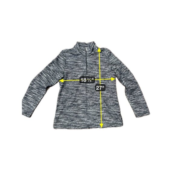 Croft & Barrow Womens Black White Half Zip Pullover Top Size Small - Picture 7 of 8